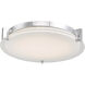 Matrix LED 13.8 inch Chrome Flush Mount Ceiling Light