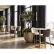 Iska Cream / Antique Gold Bar Table