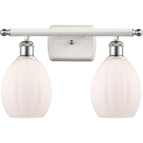 Ballston Eaton LED 16 inch White and Polished Chrome Bath Vanity Light Wall Light, Ballston