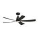 Kute LED Black Fan Light