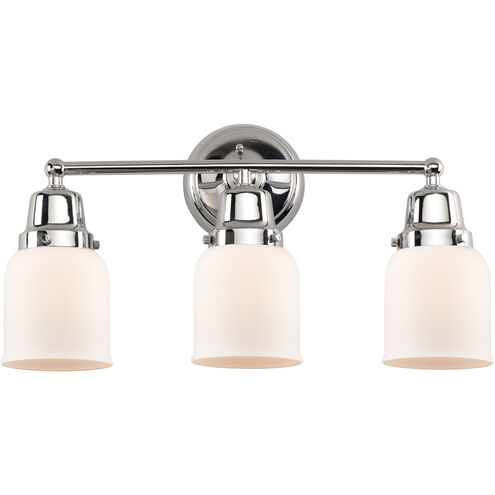 Aditi Small Bell 3 Light 21 inch Polished Chrome Bath Vanity Light Wall Light, Aditi