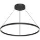 Cerchio 35.38 inch Black Pendant Ceiling Light