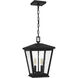 Joffrey 2 Light 10.5 inch Matte Black Mini Pendant Ceiling Light, Small