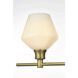 Gene 2 Light 19 inch Satin Gold Bath Sconce Wall Light