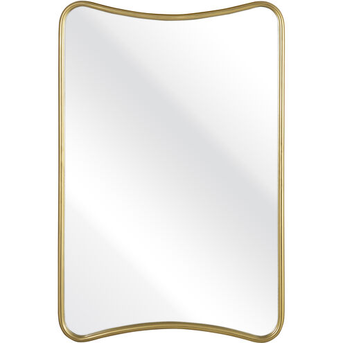 Gio 36 X 24 inch Brass with Clear Wall Mirror