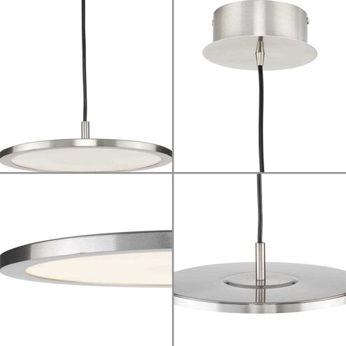 Everlume LED LED 11 inch Brushed Nickel Pendant Ceiling Light, Progress LED