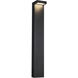 Evans 120-277V 24.00 watt Black Exterior Bollard