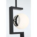 Alluria II 3 Light 8.75 inch Coal With Polished Nichel High Pendant Ceiling Light