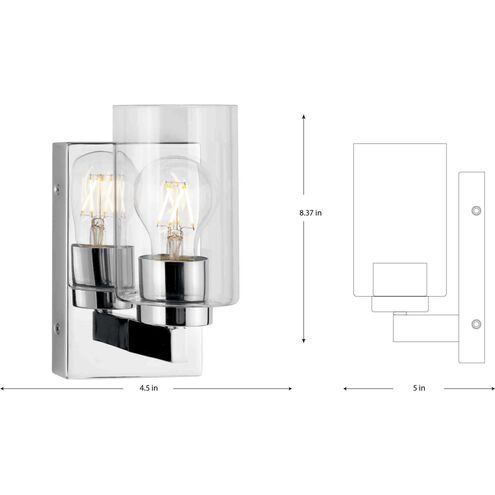 Goodwin 1 Light 4.5 inch Polished Chrome Vanity Light Wall Light