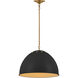 TOB by Thomas O'Brien Robbie 1 Light 20.38 inch Midnight Black Pendant Ceiling Light