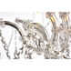 Maria Theresa 4 Light 18 inch Chrome Flush Mount Ceiling Light in Royal Cut