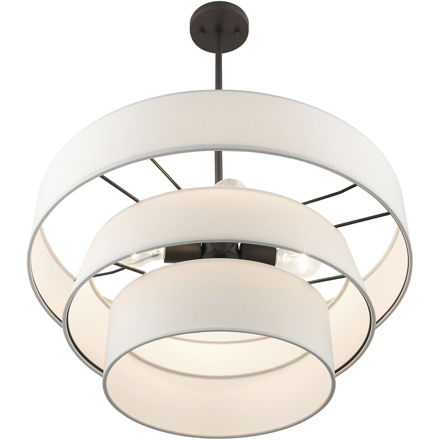 Warrenville 4 Light 23 inch Bronze Pendant Chandelier Ceiling Light