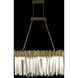Matrix 6 Light 36.5 inch Havana Gold Linear Pendant Ceiling Light
