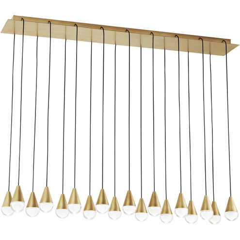 Sean Lavin Cupola LED Natural Brass Chandelier Ceiling Light, Integrated LED