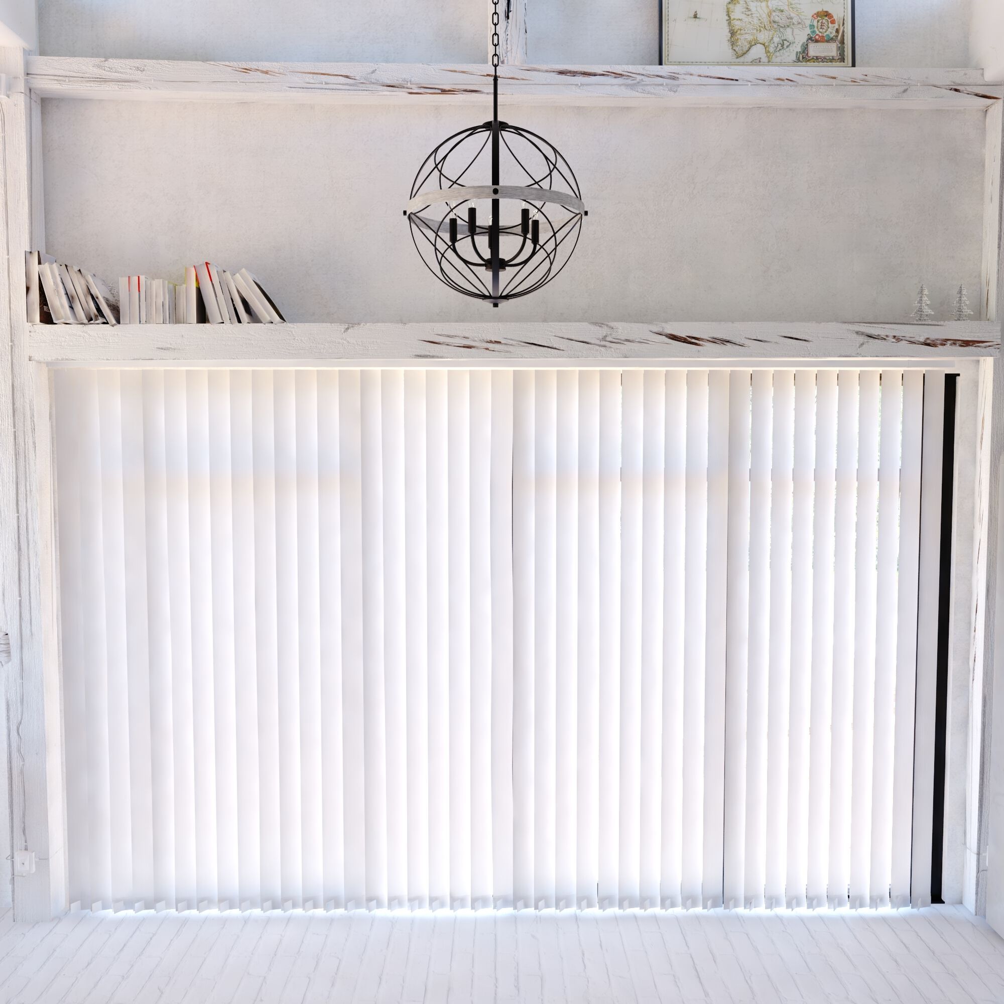 Montclare LED 21.25 inch Textured Black and White Ash Pendant Ceiling Light