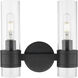 Downtown Urban Arden 2 Light 11 inch Matte Black Bath Vanity Light Wall Light