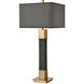 Miramont 35 inch 150.00 watt Black with Cafe Bronze Table Lamp Portable Light