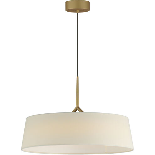 Paramount LED 21.25 inch Natural Aged Brass Single Pendant Ceiling Light