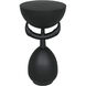 Africa 25 X 14 inch Matte Black Side Table