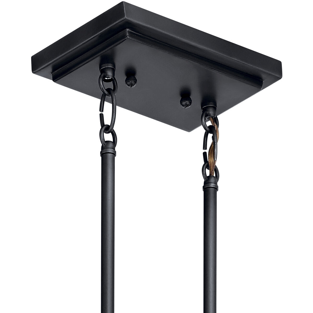 Alton 8 Light 17 inch Black Chandelier Linear Ceiling Light