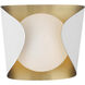 Flare 1 Light 8.5 inch Sand White Vanity Light Wall Light