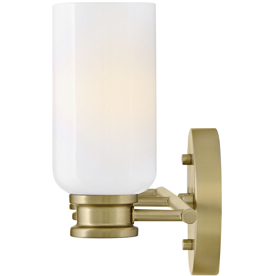 Naomi 3 Light 24 inch Lacquered Brass Bath Light Wall Light in Cased Opal