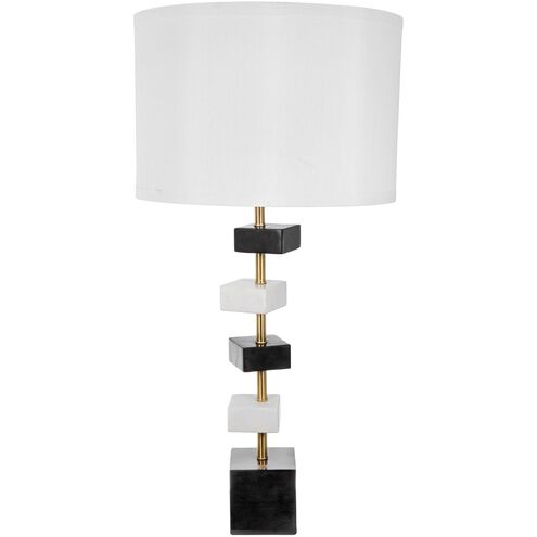 Anita 30 inch 40.00 watt Gold/Black/White Table Lamp Portable Light