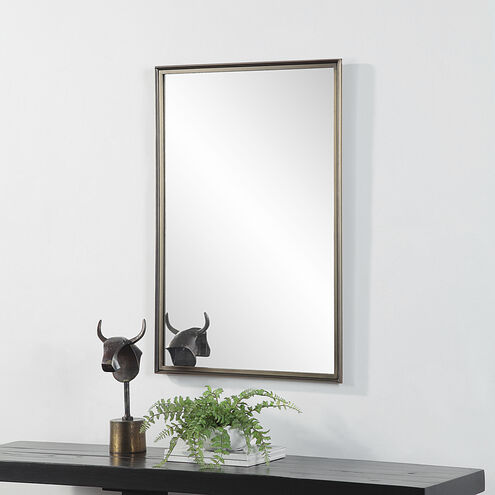 Sandcastle 36 X 24 inch Antique Brushed Brass Wall Mirror