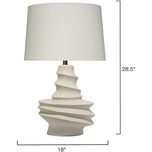 Dune 28.5 inch 150.00 watt Matte Off White Table Lamp Portable Light