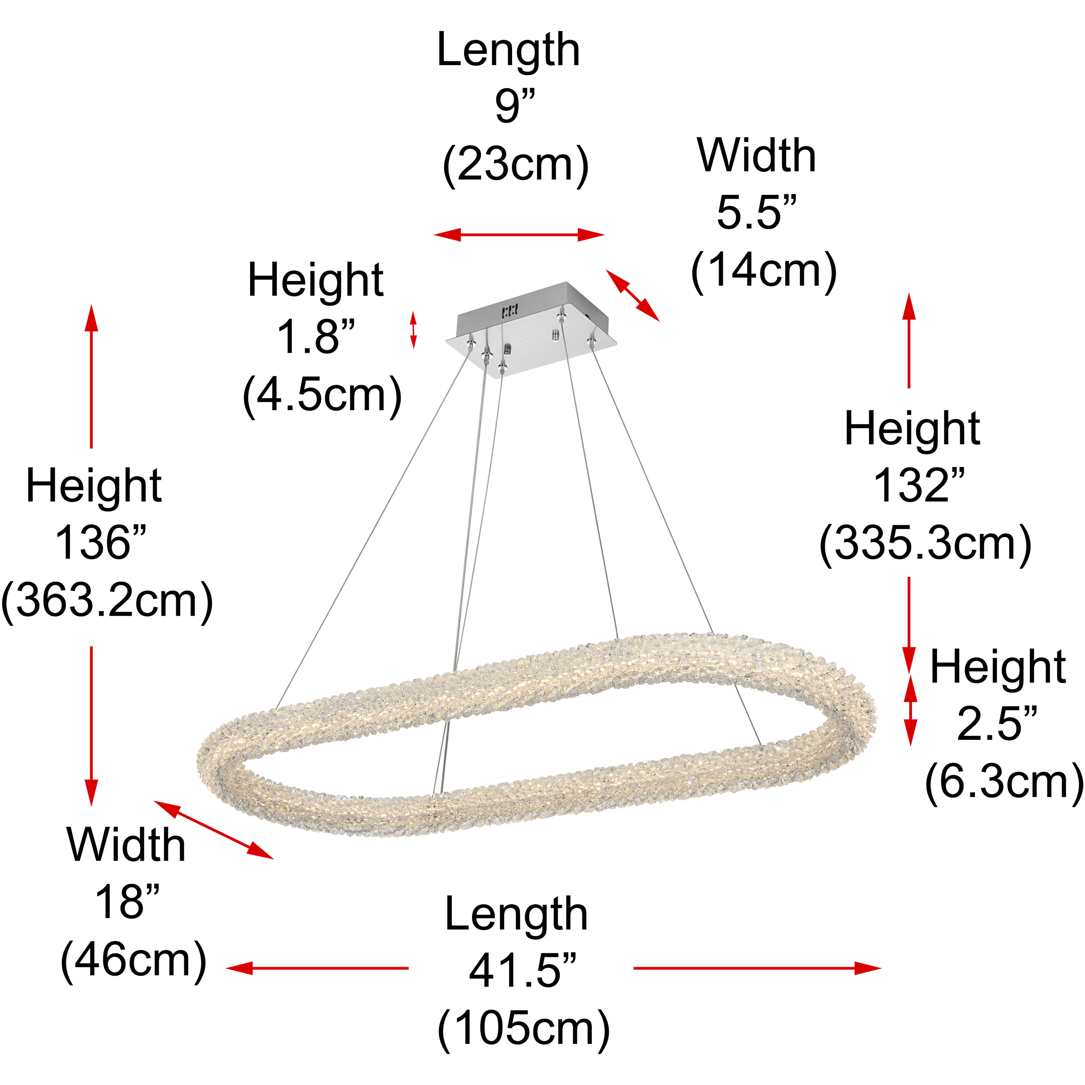 Bowen 1 Light 18 inch Chrome Chandelier Ceiling Light