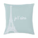 Motto 22 X 22 inch Ice Blue Pillow Kit, Square