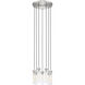 Beau 7 Light 18 inch Brushed Nickel Chandelier Ceiling Light