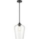Ashford 1 Light 10 inch Matte Black Mini-Pendant Ceiling Light