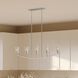 Jheni 5 Light 46 inch Brushed Nickel Linear Chandelier Ceiling Light