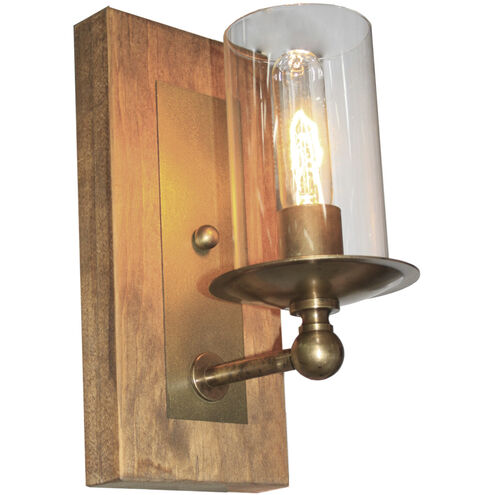Legno Rustico 1 Light 5.5 inch Burnished Brass Wall Sconce Wall Light