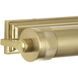 Wyatt 2 Light 18.5 inch Modern Brass Wall Sconce Wall Light