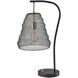 Sheridan 25 inch 40.00 watt Black with Antique Brass Accents Table Lamp Portable Light