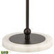 Emsworth 63 inch 9.00 watt Matte Black with White Floor Lamp Portable Light