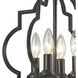 Chandette 4 Light 14 inch Oil Rubbed Bronze Chandelier Ceiling Light