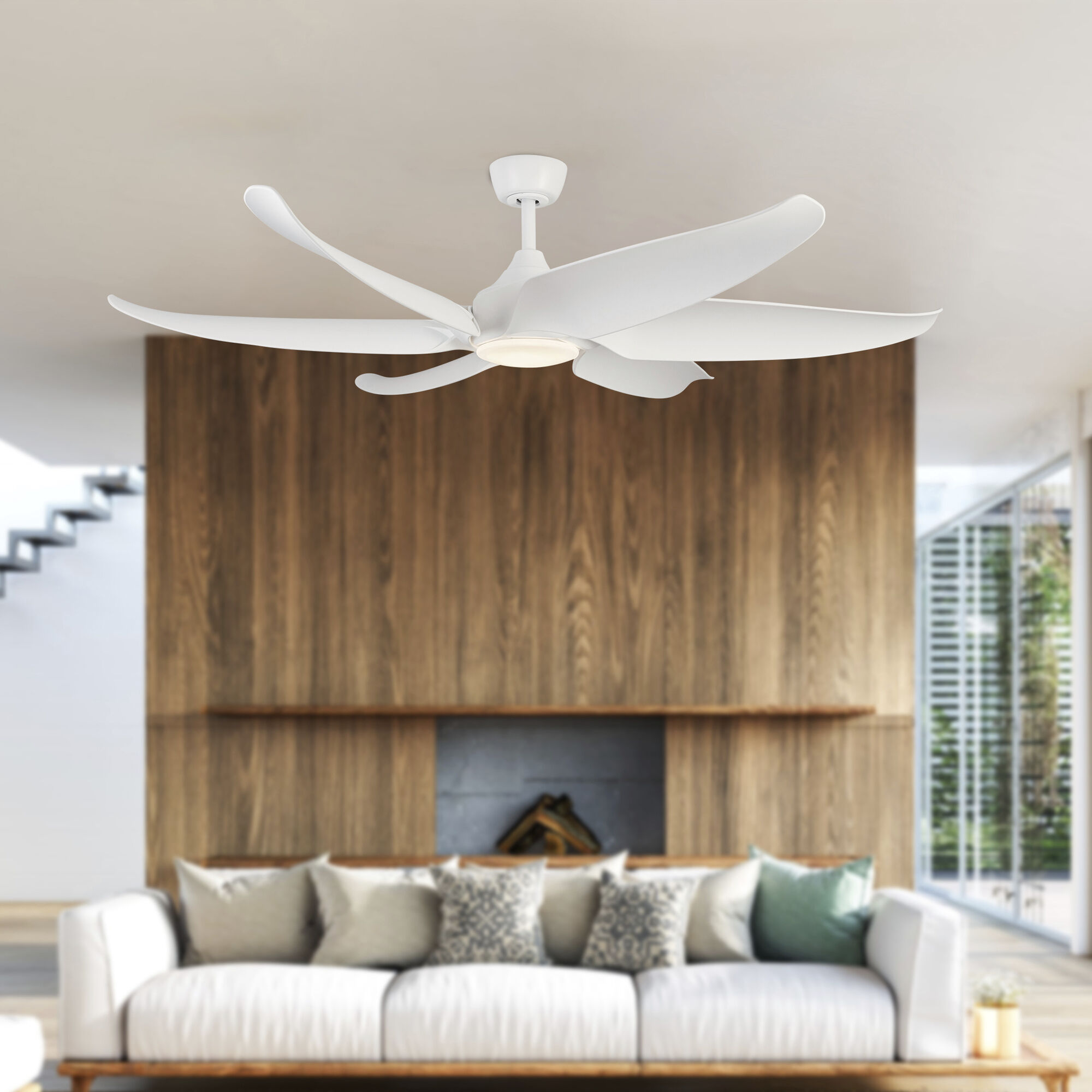 Coronado 59.63 inch Matte White Ceiling Fan