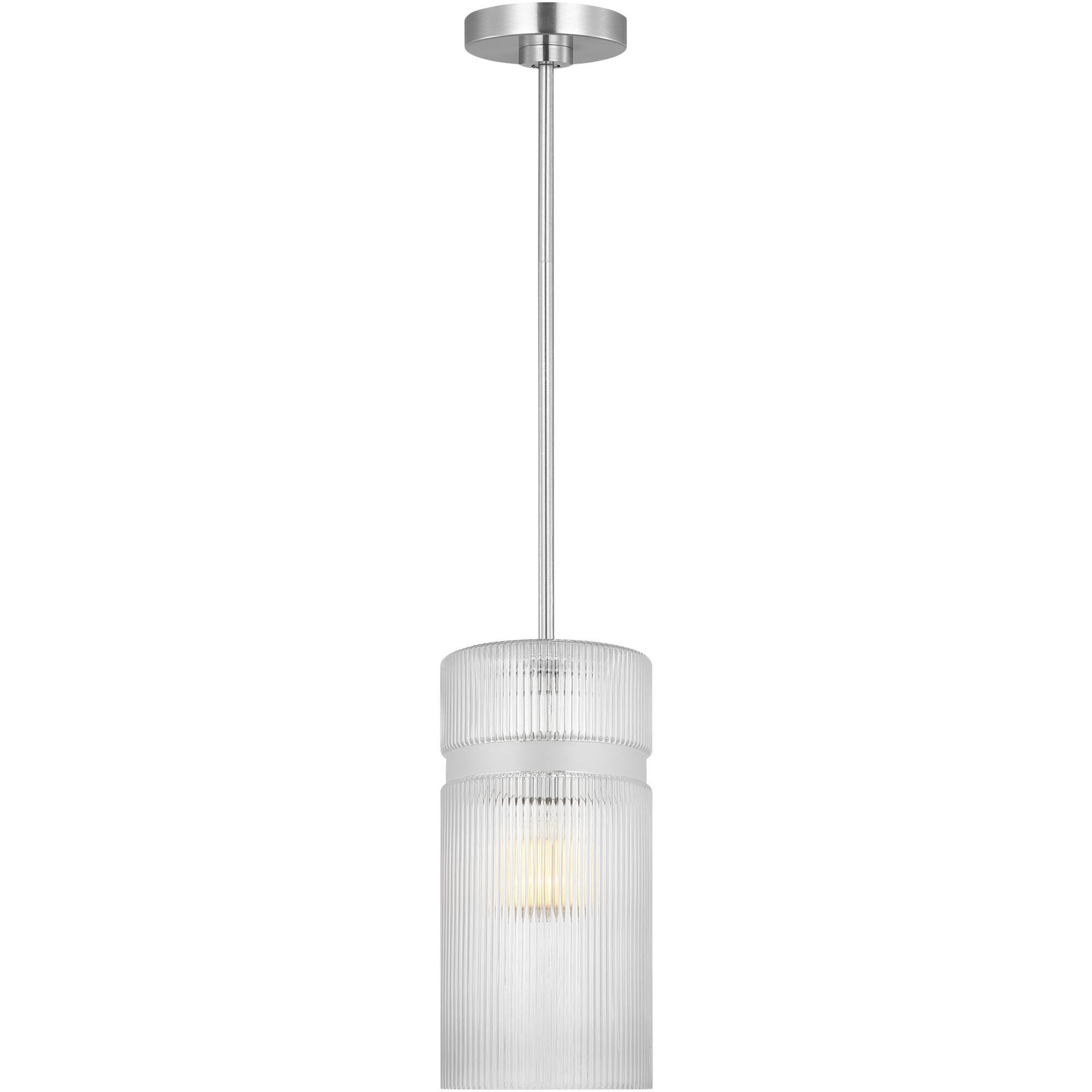 Drew & Jonathan Liouet 1 Light 7 inch Brushed Nickel Pendant Ceiling Light, Small