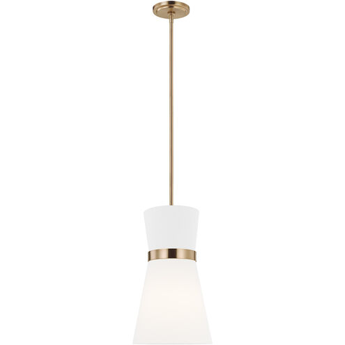 AERIN Clark 1 Light 9.75 inch Satin Brass Pendant Ceiling Light