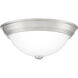 Erwin 2 Light 13 inch Brushed Nickel Flush Mount Ceiling Light