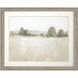 Faded Distant Trees Green and Beige and Gray and Neutral Framed Art