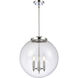 Franklin Restoration Beacon LED 16 inch Polished Chrome Statement Pendant Ceiling Light in Clear