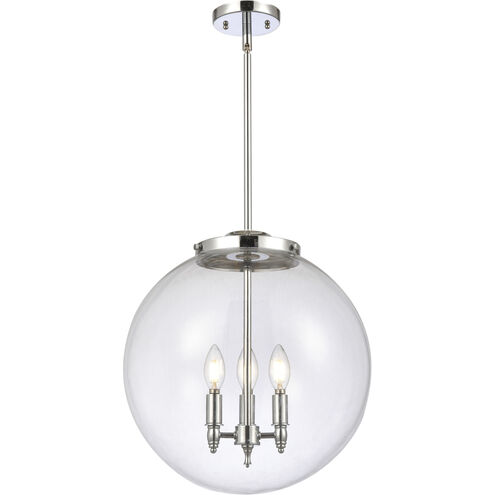 Franklin Restoration Beacon LED 16 inch Polished Chrome Statement Pendant Ceiling Light in Clear