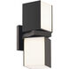 Vaiation 6 Light 12.5 inch Black Outdoor Wall Light in 3500K