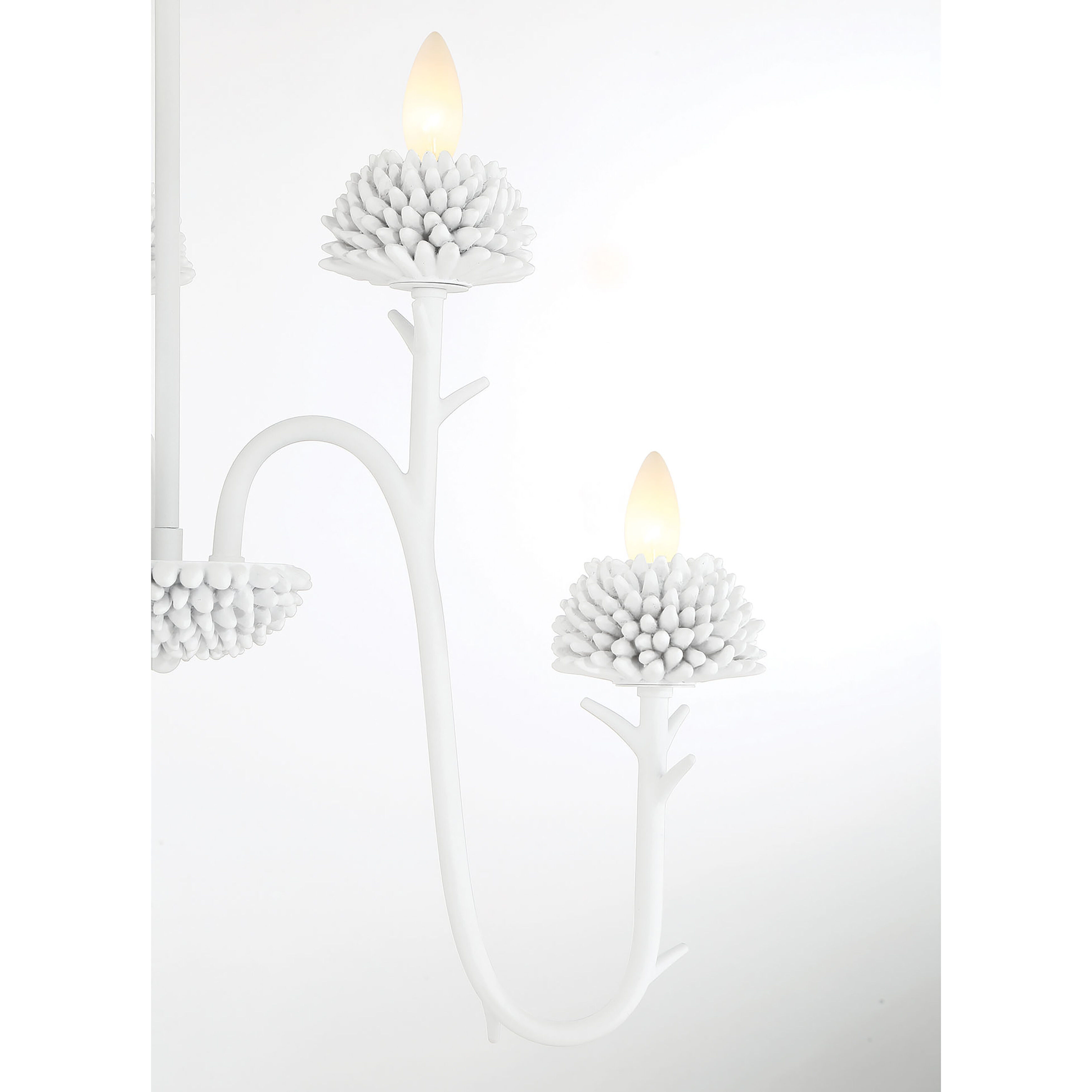 North Fork 6 Light 24 inch Sand White Pendant Ceiling Light