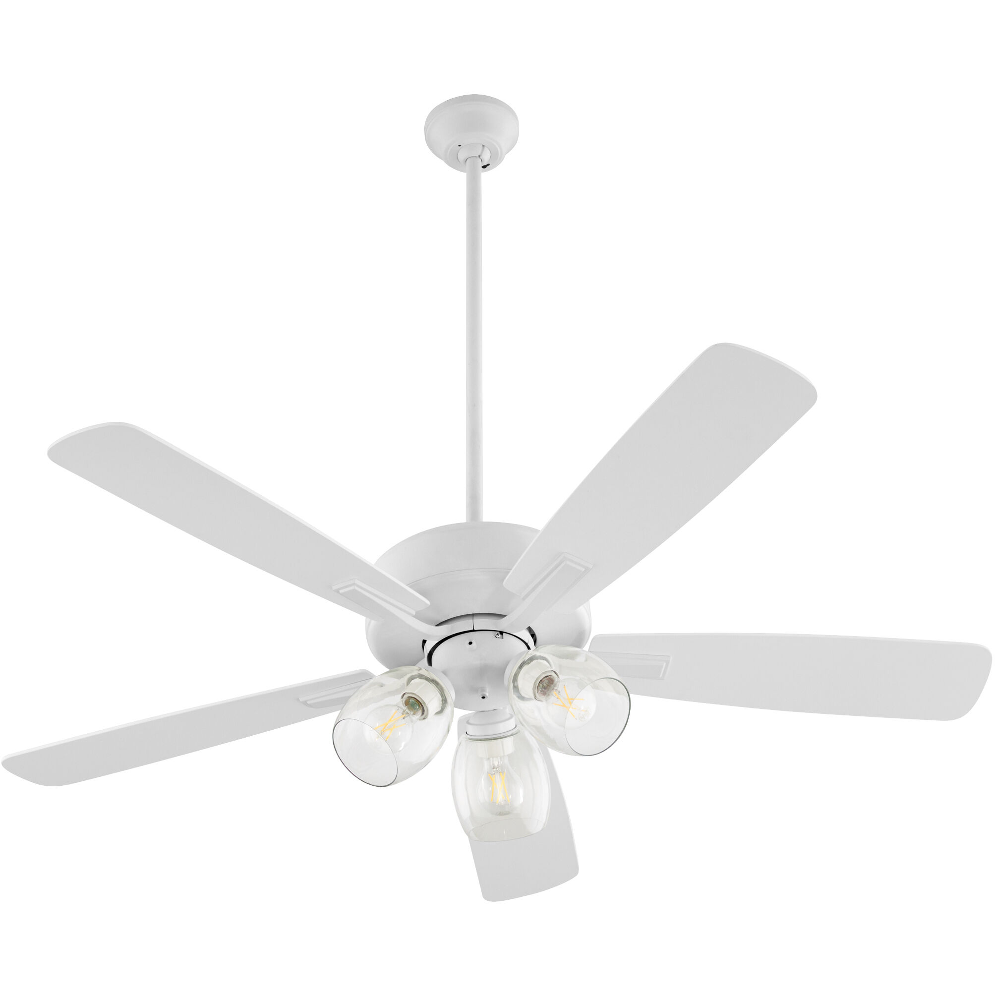 Ovation 52 inch Studio White with Studio White/Weathered Oak Blades Ceiling Fan