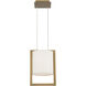 Park Avenue LED 9.13 inch Aged Brass Pendant Ceiling Light, dweLED